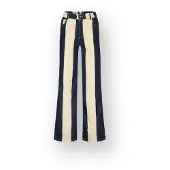 Vingino Meisjes Wide leg Jeans Cato Stripe Meisje Blauw 152