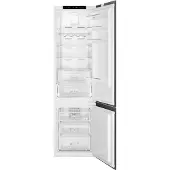 Smeg Inbouw koelkast Koelkast, Universeel, Koel-vriescombinatie, Inbouw, Positie scharnier: Rechts, Deur omkeerbaar: Ja, Wit