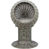 Trixie - Kattenmand Amalia - Rond - Polyrattan - Grijs - 42X42X70 cm