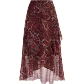 Faina Rok sand / stone grey / robijnrood / zwart