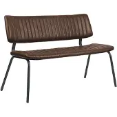 Label51 Eetkamerbanken Gusto - Bruin - Kunstleder - 120 cm