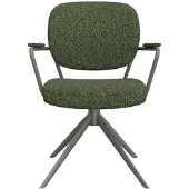 Label51 Eetkamerstoel Basel - Forest - Boucle - Forest Metalen Frame