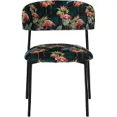 Label51 - Eetkamerstoel Ferry - Printed Flamingo - 79x56x60cm - Set van 2