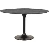 Label51 - Eetkamertafel Otto - Zwart - 130x130x75cm