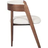Label51 - Eetkamerstoel Sasha - Ecru - 82x54x75cm - Set van 2