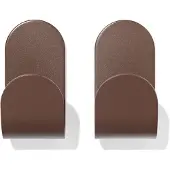 HEMA Plakhaak 5x2.5cm Rvs Bruin - 2 Stuks (bruin)