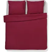 HEMA Dekbedovertrek 240x200/220cm Zacht Katoen Rood (rood)