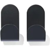 HEMA Plakhaken Rvs Zwart 5x2.5 - 2 Stuks (zwart)