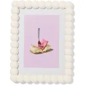 HEMA Fotolijst 15x20cm hout bolletjes (wit)