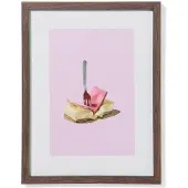HEMA Fotolijst 15x20cm hout dun (donkerbruin)