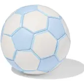 HEMA Voetbal Maat 2 15cm Wit-blauw