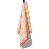 HEMA Theedoek 65x65 Katoen Met Ruiten (okergeel)