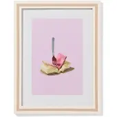 HEMA Fotolijst 15x20cm hout strepen (wit)