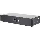 Adam hall 87402S 19 inch 2U racklade staal, 200 mm