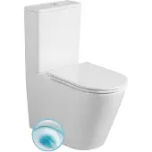 Sapho Avis Wc Combi, Vortex randloos, onder-/achteruitlaat, wit