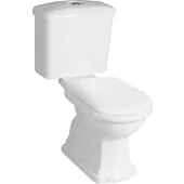 Kerasan Retro Klassiek duobloktoilet, wit-chroom