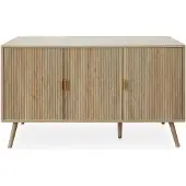 Idimex Sideboard ALMA 120 cm met 3 deuren – eikenhouten afwerking