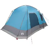 vidaXL Huisje Tent 8-persoons Blauw Polyester en Staal