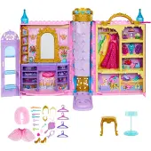 Disney Princess Castle Shaped Portable Wardrobe Play Set Doll Roze Kinderen