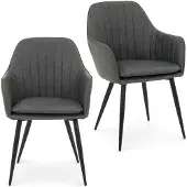 Idimex Eetkamerstoelen ETTA, set van 2 – grijs