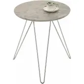 Idimex Bijzettafel BENNO, rond, in betonlook