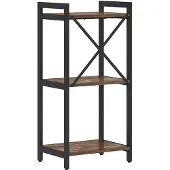 vidaXL Boekenplank 40 x 30 x 85 cm Bewerkt hout Rook Eiken