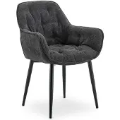 Idimex Eetkamerstoelen ARDEN, set van 2 – antraciet