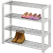 Idimex Schoenenrek ARINA met 4 planken, wit