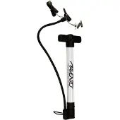 Avento Multifunctionele Pomp met drukmeter - Fietspomp - Staande pomp - Aluminium - Incl. 3 opzetstukken