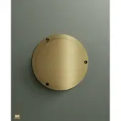 Hotbath &More rond ventilatierooster met schroeven geborsteld koper PVD