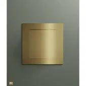 Hotbath &More vierkant ventilatierooster met klemmen geborsteld koper PVD