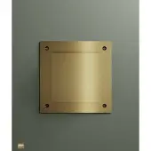 Hotbath &More vierkant ventilatierooster met schroeven geborsteld zwart PVD
