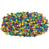 Colorations Houten mozaïek bouwstenen, 1000 stuks, kleurrijk speelgoed