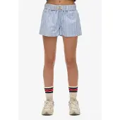 Superdry Broek lichtblauw / wit