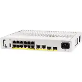 Cisco Catalyst 9200CX - Netwerkvoordeel - Switch - compact - L3 - beheerd - 12 x 10/100/1000 (PoE+) + 2 x 1000Base-T + 2 x 10 Gigabit SFP+ (uplink) - voor montage in een rack - PoE+ (240 W)
