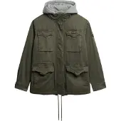 Superdry Tussenparka grijs gemêleerd / kaki