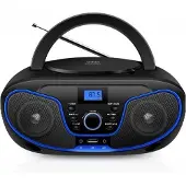 Aiwa DW3012 CD-radio, zwart, universele maat / EU-stekker, 220V, zwart, universele maat