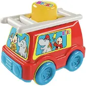 Studio 100 - Speelgoedvoertuig - Brandweerwagen - Knop om auto te laten rijden