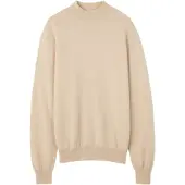 GOBI Cashmere Trui 'Men's Essential Mock Neck Cashmere Sweater' beige