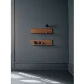New Works Tana Wandplank Black Stained Oak