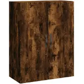 vidaXL Wandkast 69,5x34x90 cm bewerkt hout gerookt eikenkleurig