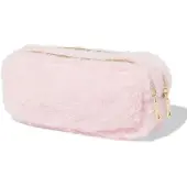 HEMA Etui Dubbele Rits Fluffy Roze