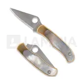 Spyderco Bug Nickel Silver Abalone vouwmes