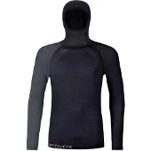 Ortovox - 120 Comp Light Hoody - Merino-ondergoed L, zwart