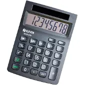 Eleven Kalkulačka ECC210, zwart, tafelmodel, achtdelige display, zonne-energie