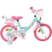 Volare Unicorn Kinderfiets - Meisjes - 14 inch - Groen