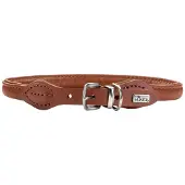 Hunter Hondenhalsband Round & Soft Canadian Up Cognac Maat 50