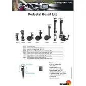 Brodit Pedestal Mount Lite Suction cup mount Middel 190mm