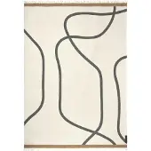 Mette Ditmer Shadow plaid Off-white-grey, 130x175 cm