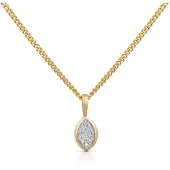 Orolino Halskette Gold 585 mit 6 natürlichen Brillanten zus. 0,03ct.